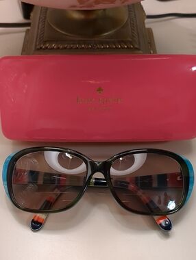 Kate Spade Eyewear Hilde/P/S Tortoise & Colorful Striped Glasses Rx Ready